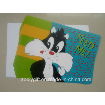 Cartoon Design Printing PP Plastic Placemat for Child